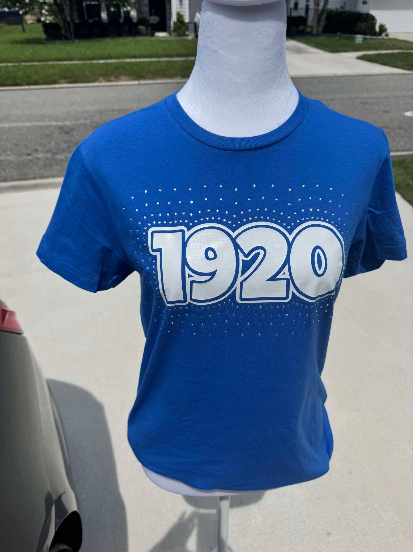 1920 Rhinestone Scatter Tee (BLUE)