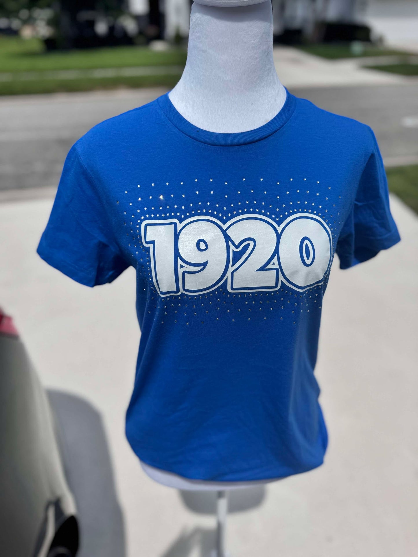 1920 Rhinestone Scatter Tee (BLUE)