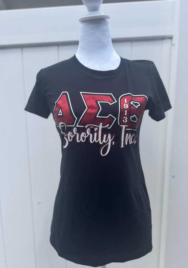 Delta Sigma Theta Glitter Tee