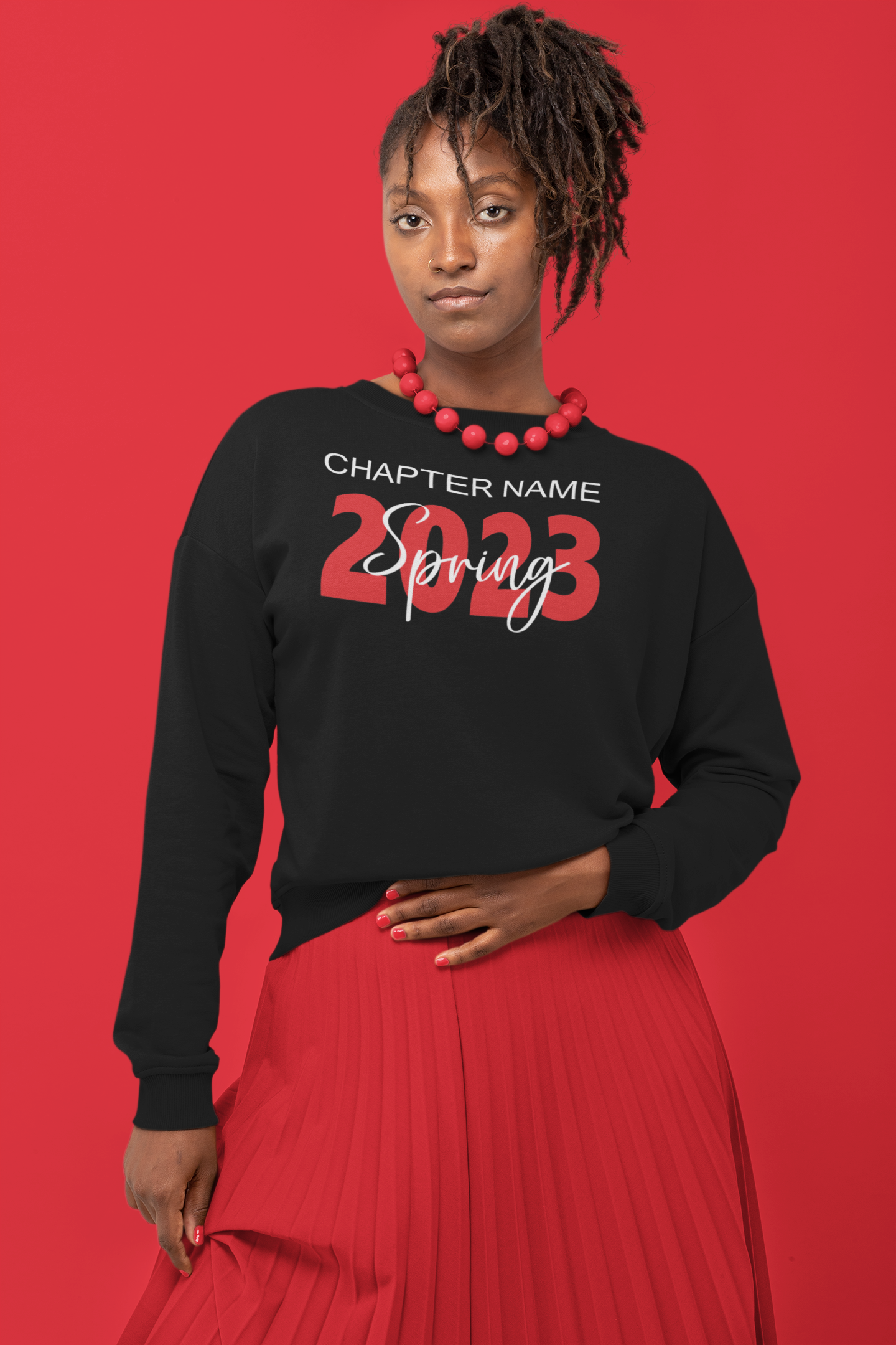 Glitter Crossing Sweatshirt Red/White – iamGoatWrld