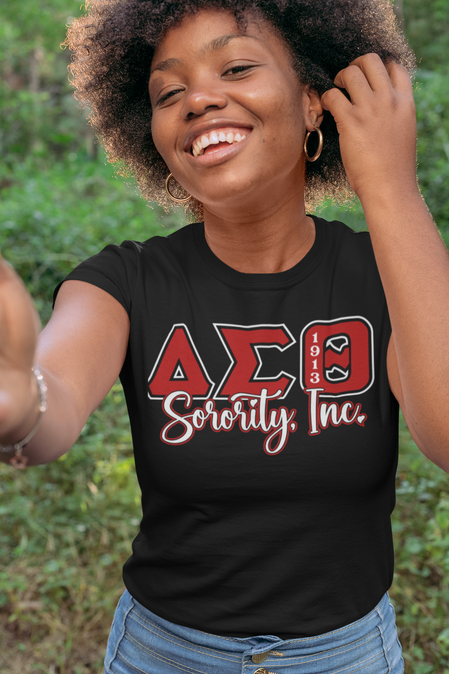 Delta Sigma Theta Glitter Tee