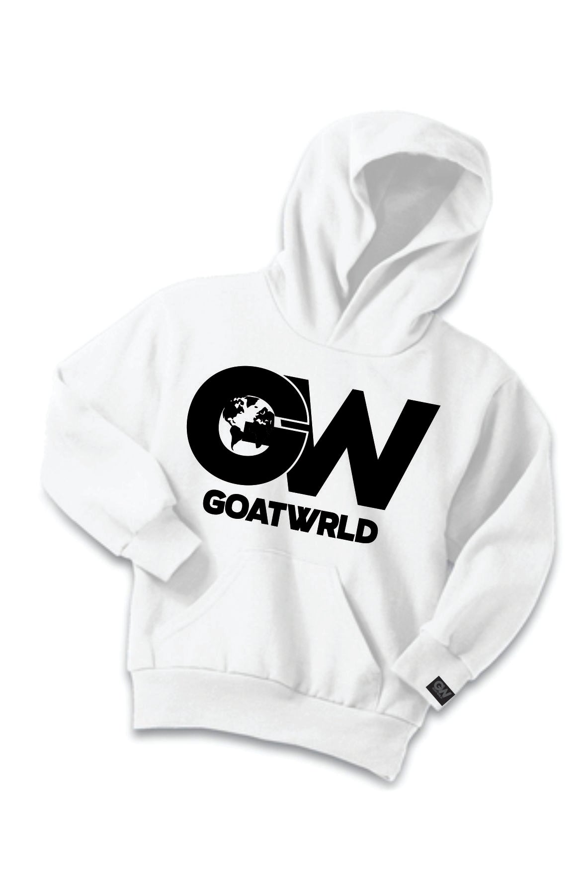 Adult GoatWrld LOGO Hoodie White