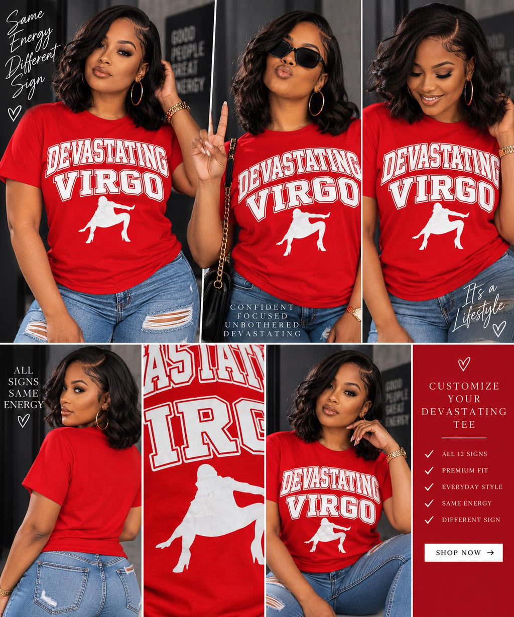 Devastating  Zodiac Graphic T-Shirt – Horoscope Collection Apparel