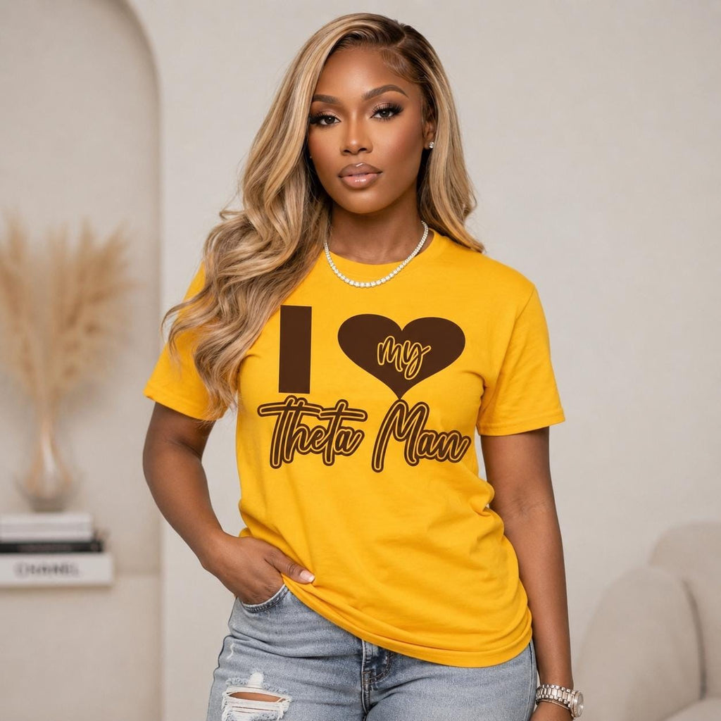 I Love My Theta Man T-Shirt – Gold Edition Unisex Tee