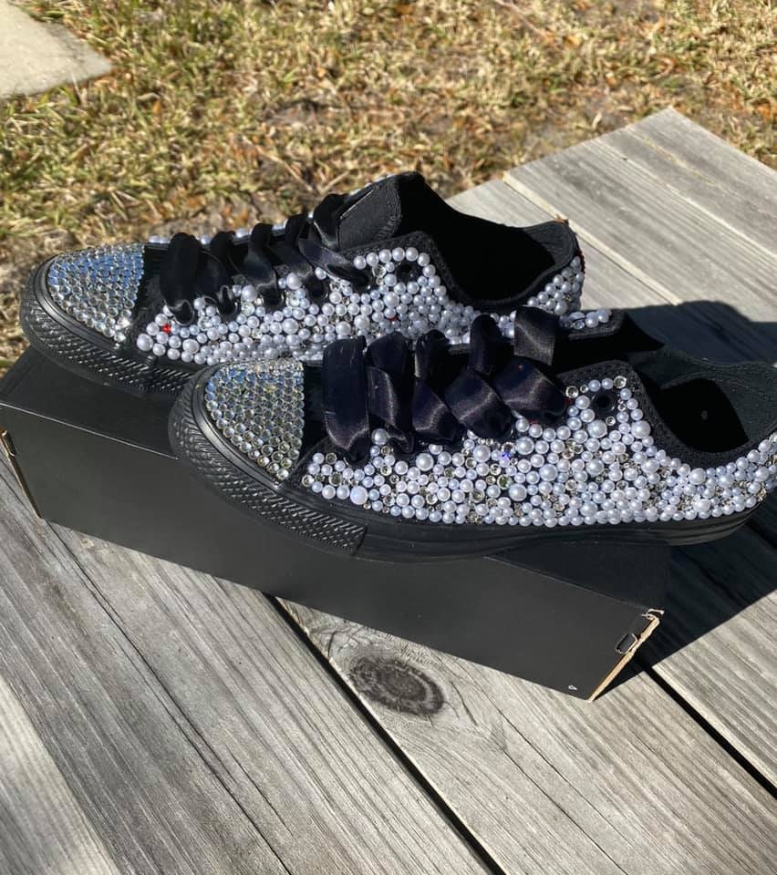 Custom All Bling Chucks