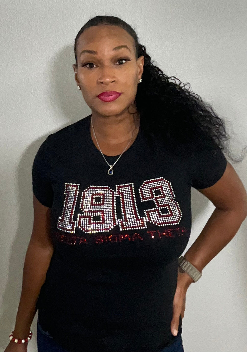 1913 Delta Sigma Theta- RhinestoneTee/Sweatshirt (UNISEX)