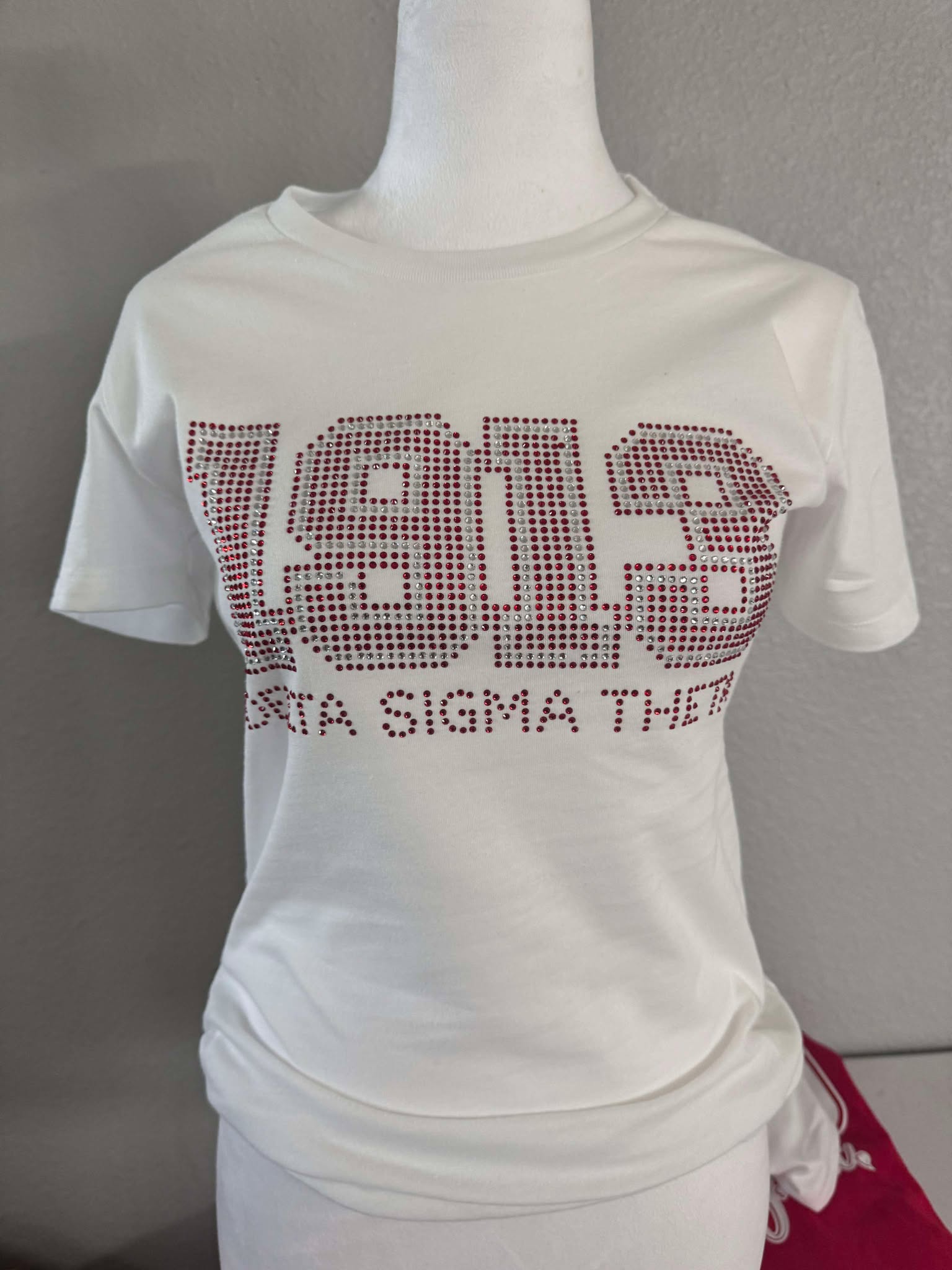 1913 Delta Sigma Theta -Rhinestone Tee  (White)
