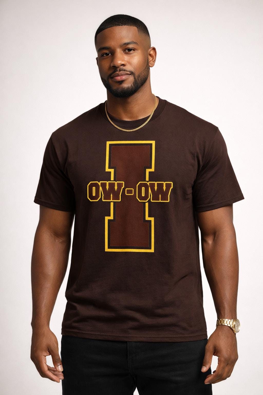 Big Iota OW-OW" Graphic Print- PLEASE check sizing in photos