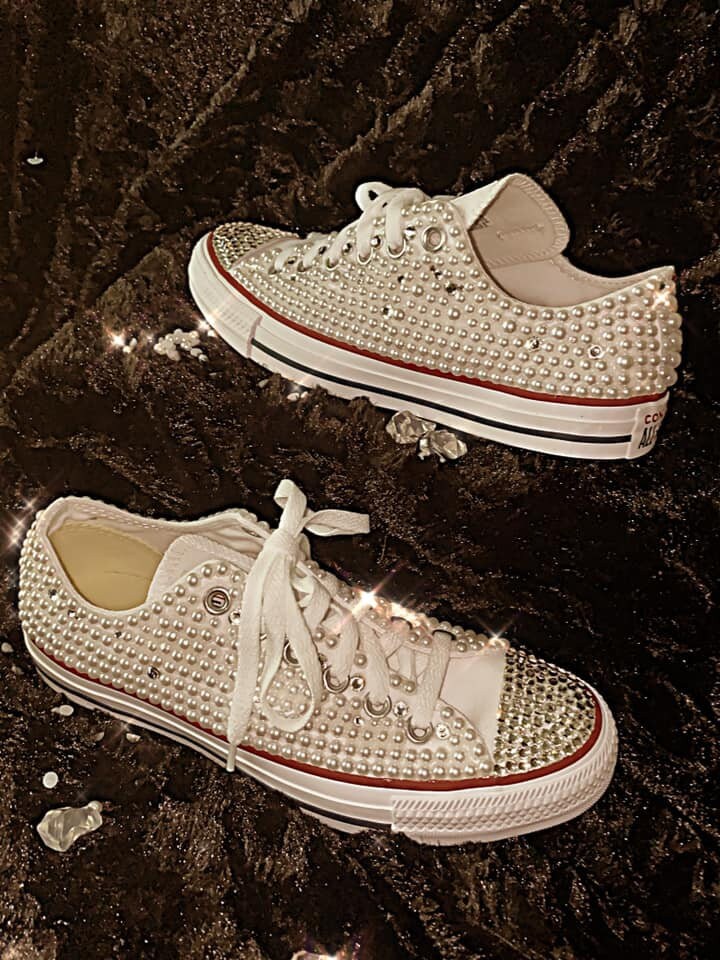 Custom All Bling Chucks