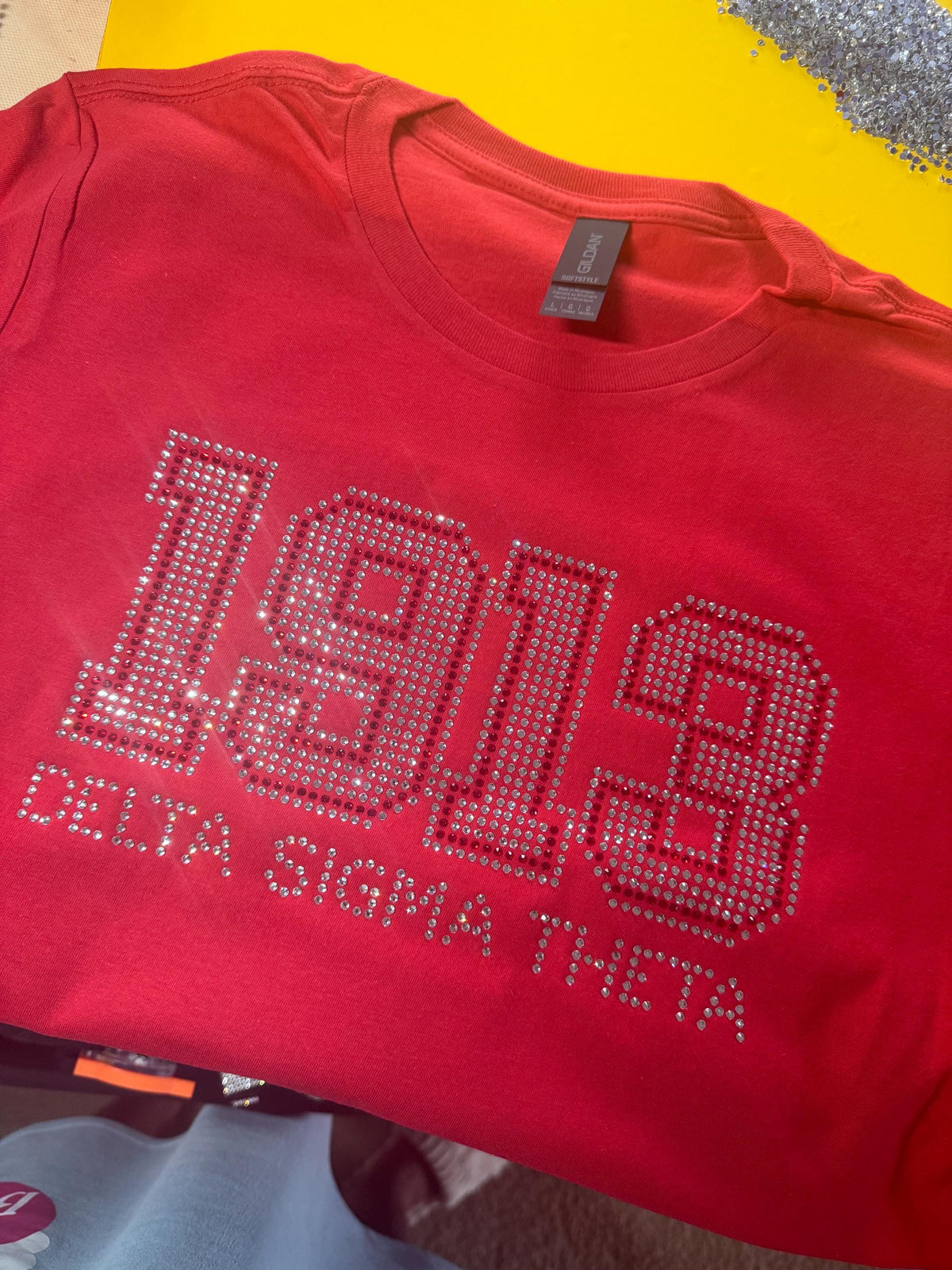 1913 Delta Sigma Theta- Rhinestone Tee/Sweatshirt (UNISEX)