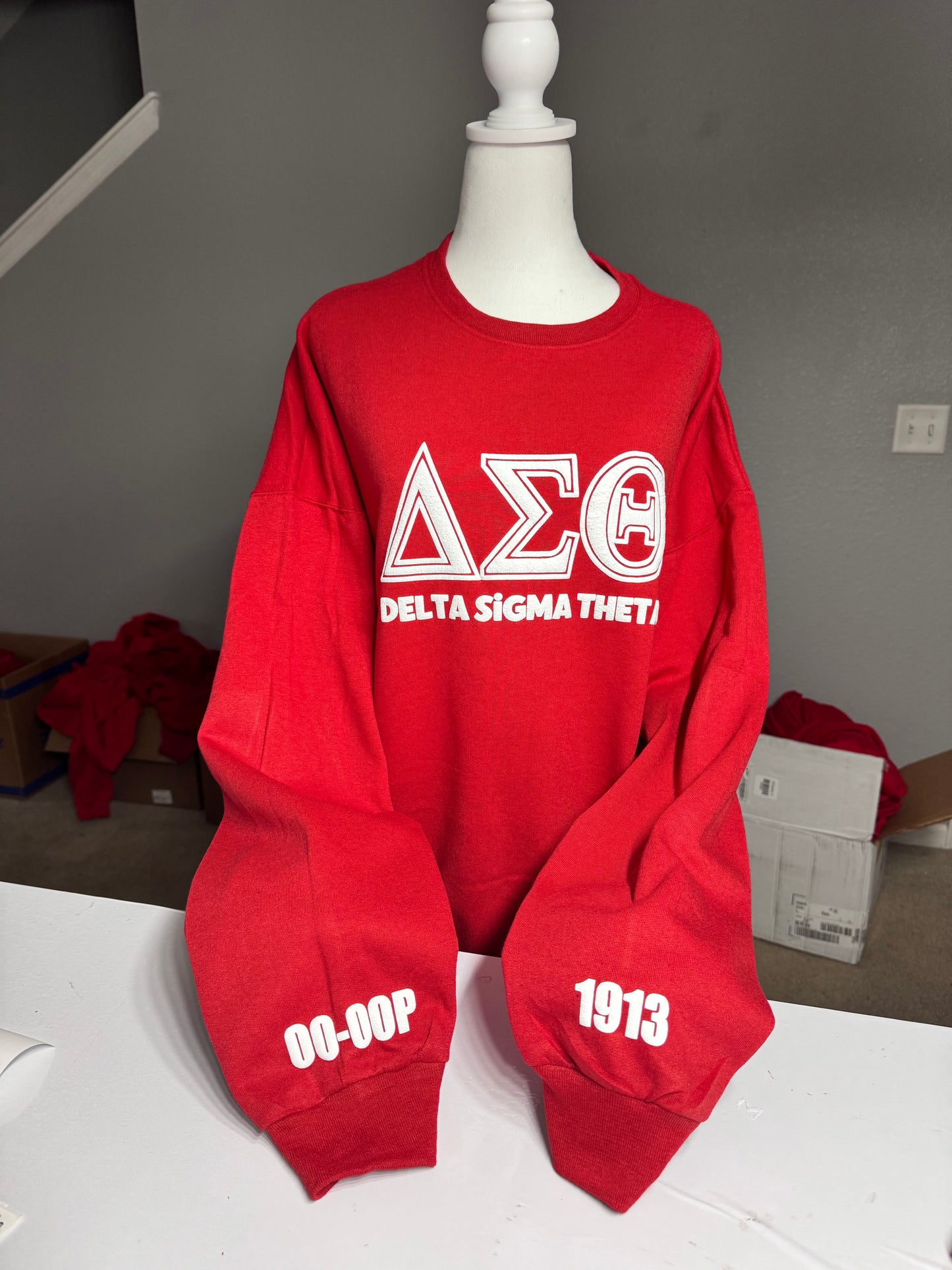 Delta Sigma Theta Puff Print Sweatshirt