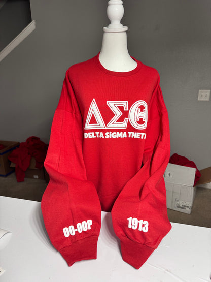 Delta Sigma Theta Puff Print Sweatshirt