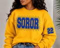 SOROR Puff-Rhinestone Sweatshirt