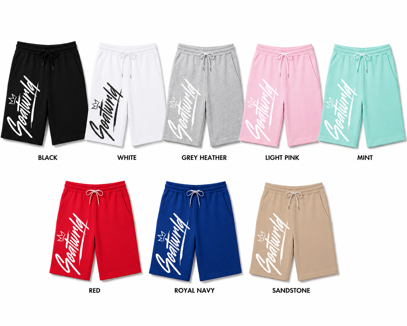 GoatWrld™ Scratch Logo Fleece Shorts
