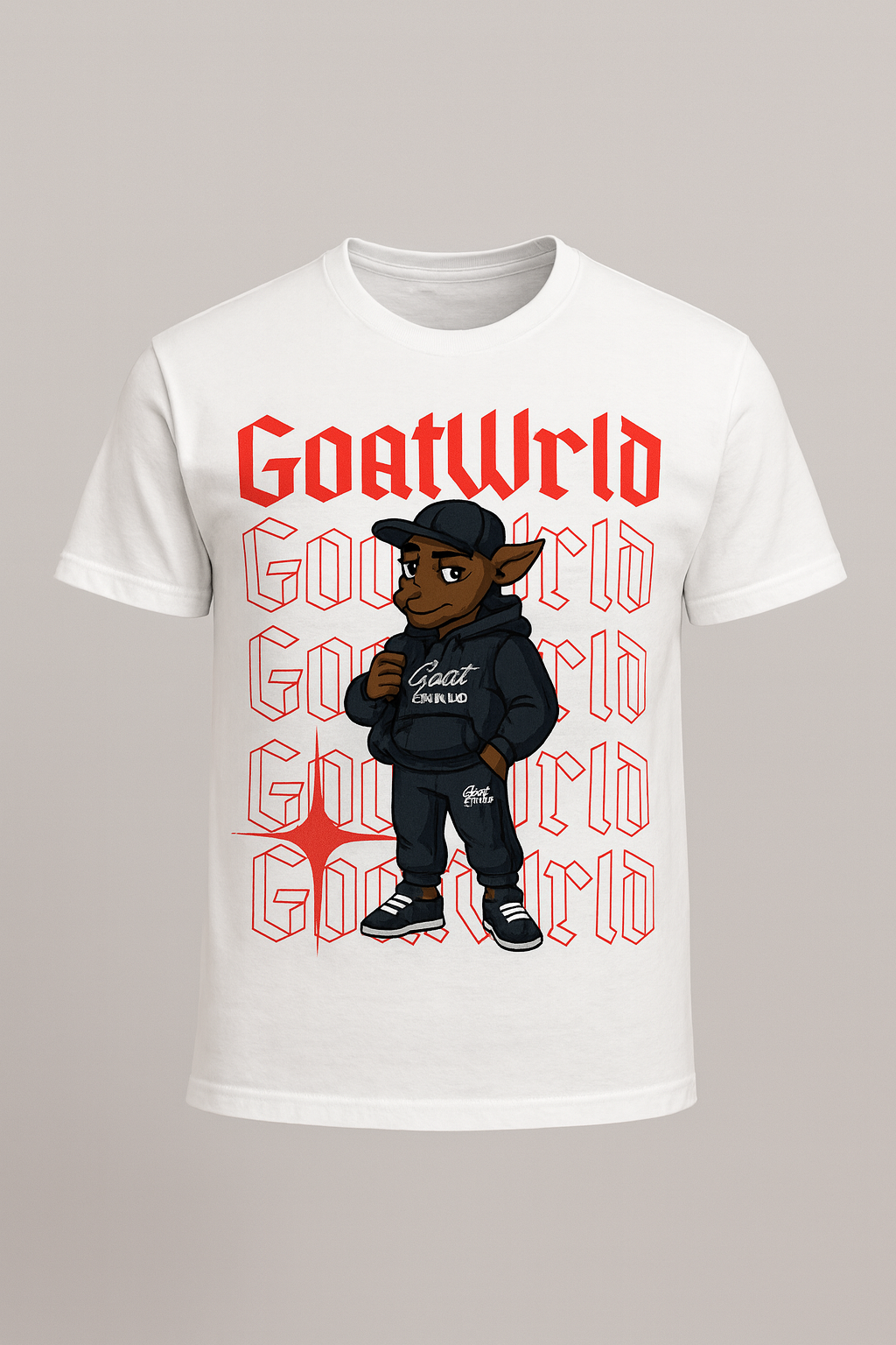 Goat Stacked White