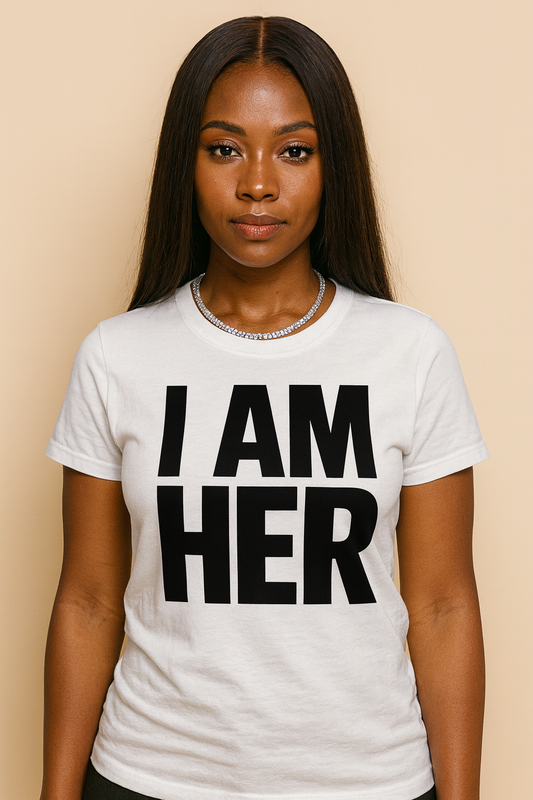 I AM HER PRINT TEE (White)