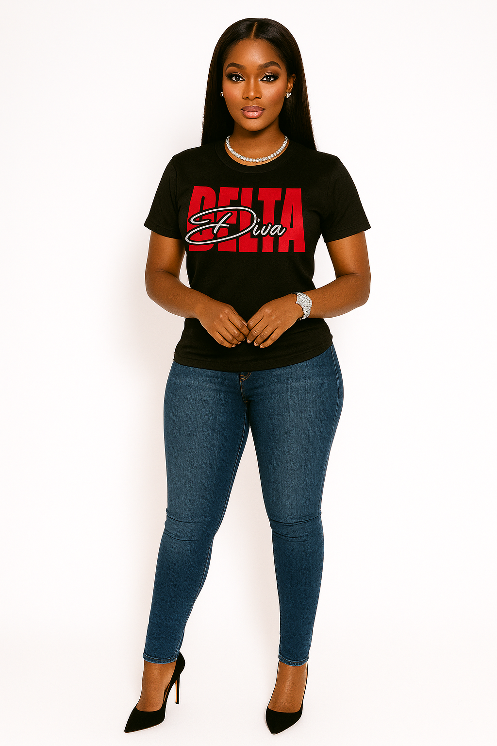 Delta Diva Puff Print