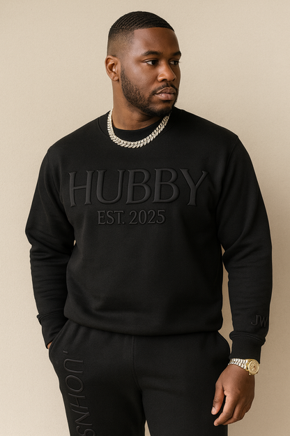 3D Puff Hubby Sweatshirt/Joggers Sets (Copy)