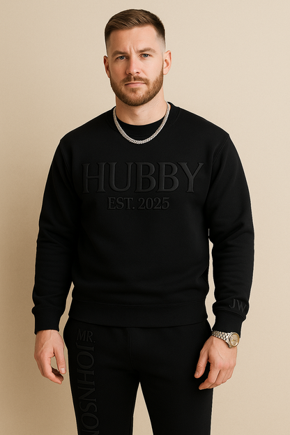 3D Puff Hubby Sweatshirt/Joggers Sets (Copy)