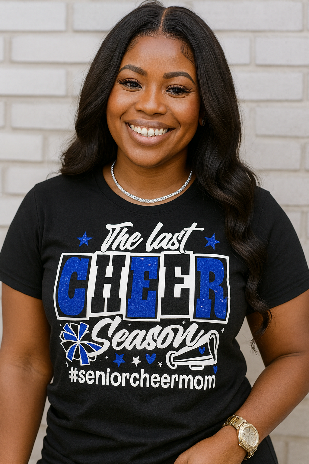 Senior Mom Glitter Tee