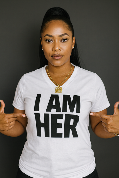 I AM HER PRINT TEE (White)