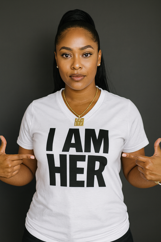 I AM HER PRINT TEE (White)