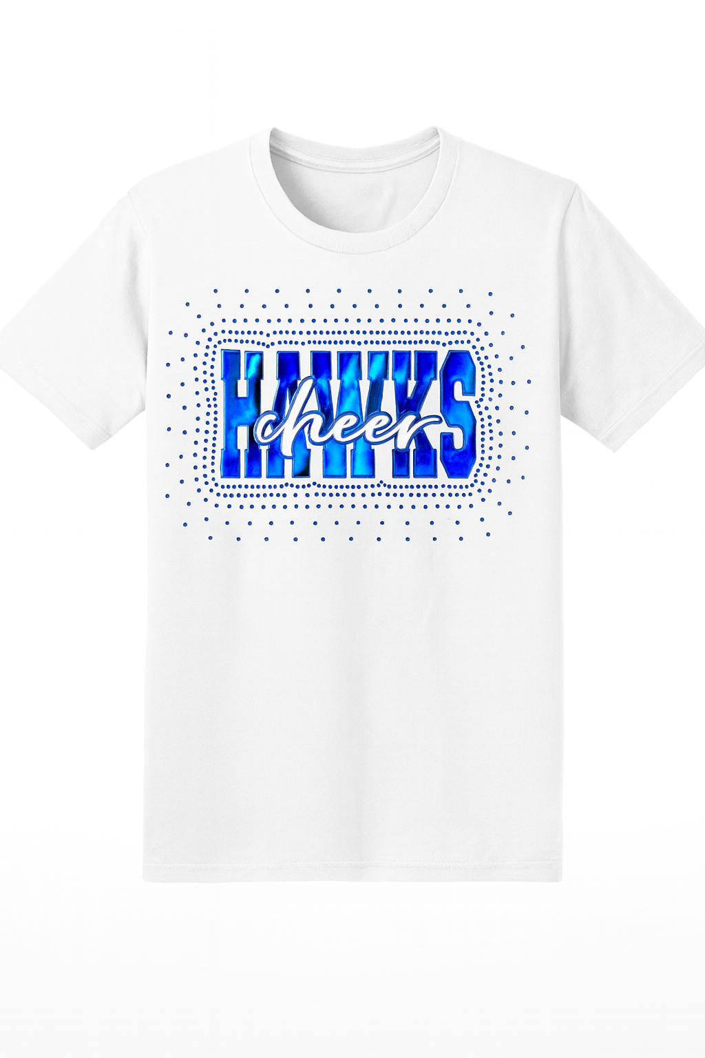 Cheer Rhinestone scatter Bling Tee