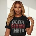 "Big Bling" Delta Sigma Theta Rhinestone Tee