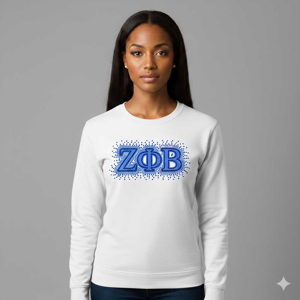 Zphi Rhinestone Scatter Tee White