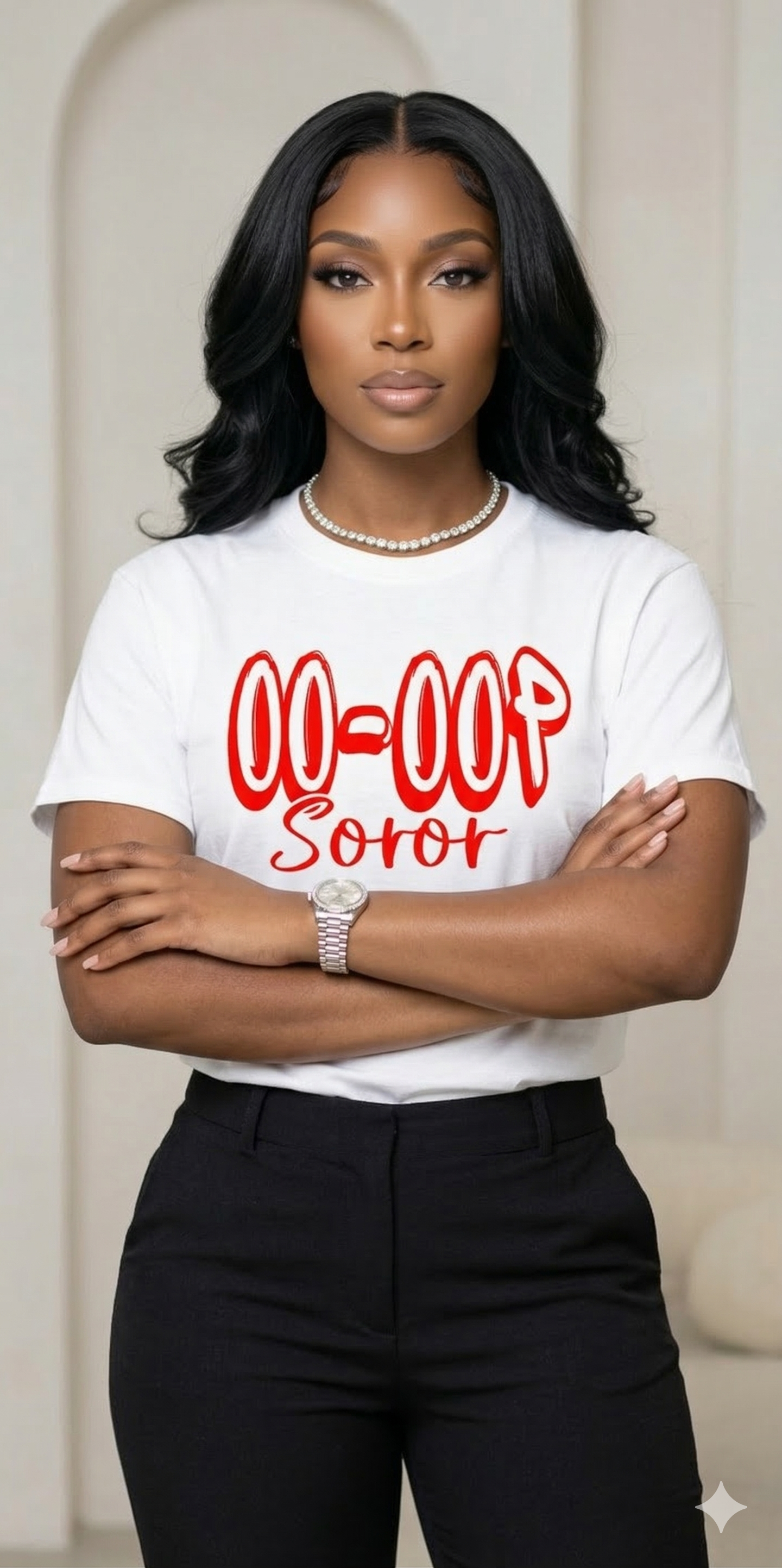Oo-Oop Soror Classic Graphic Tee -White