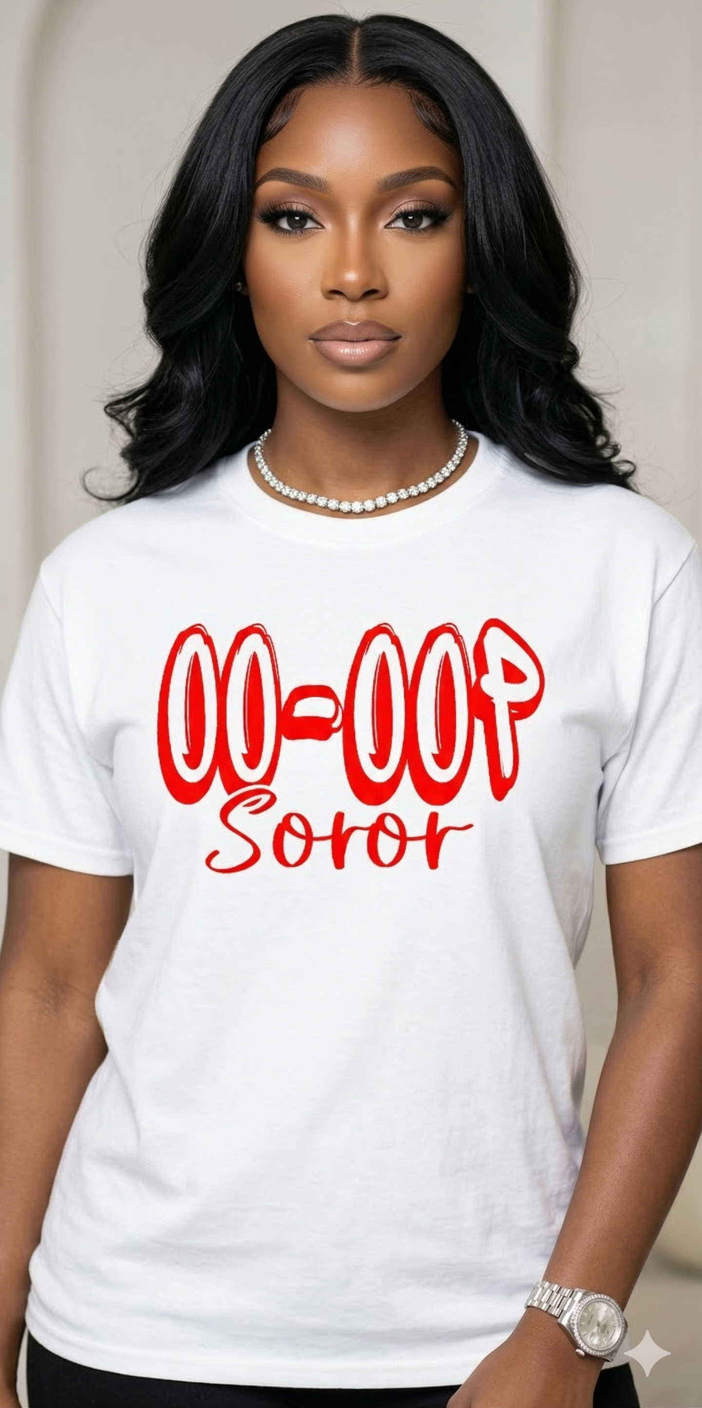 Oo-Oop Soror Classic Graphic Tee -White