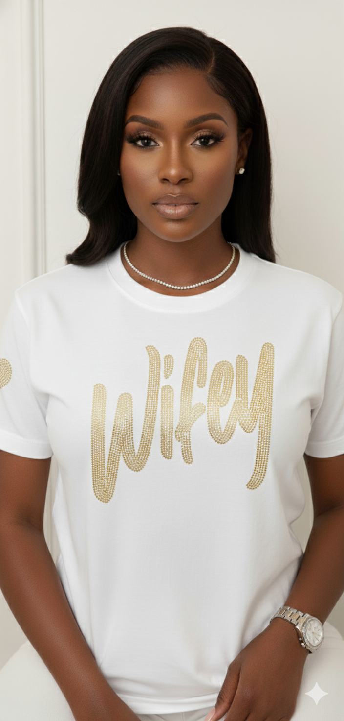 Wifey Mega Bling T-Shirt