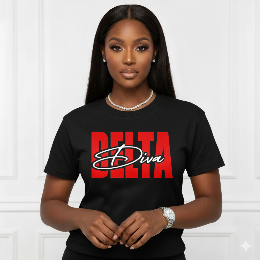 Delta Diva Puff Print