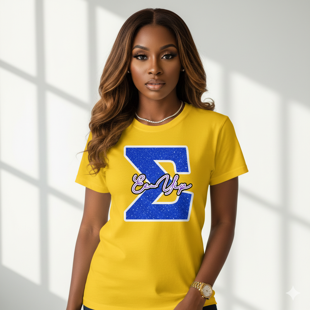 The Signature Sorority CALL Glitter Tee