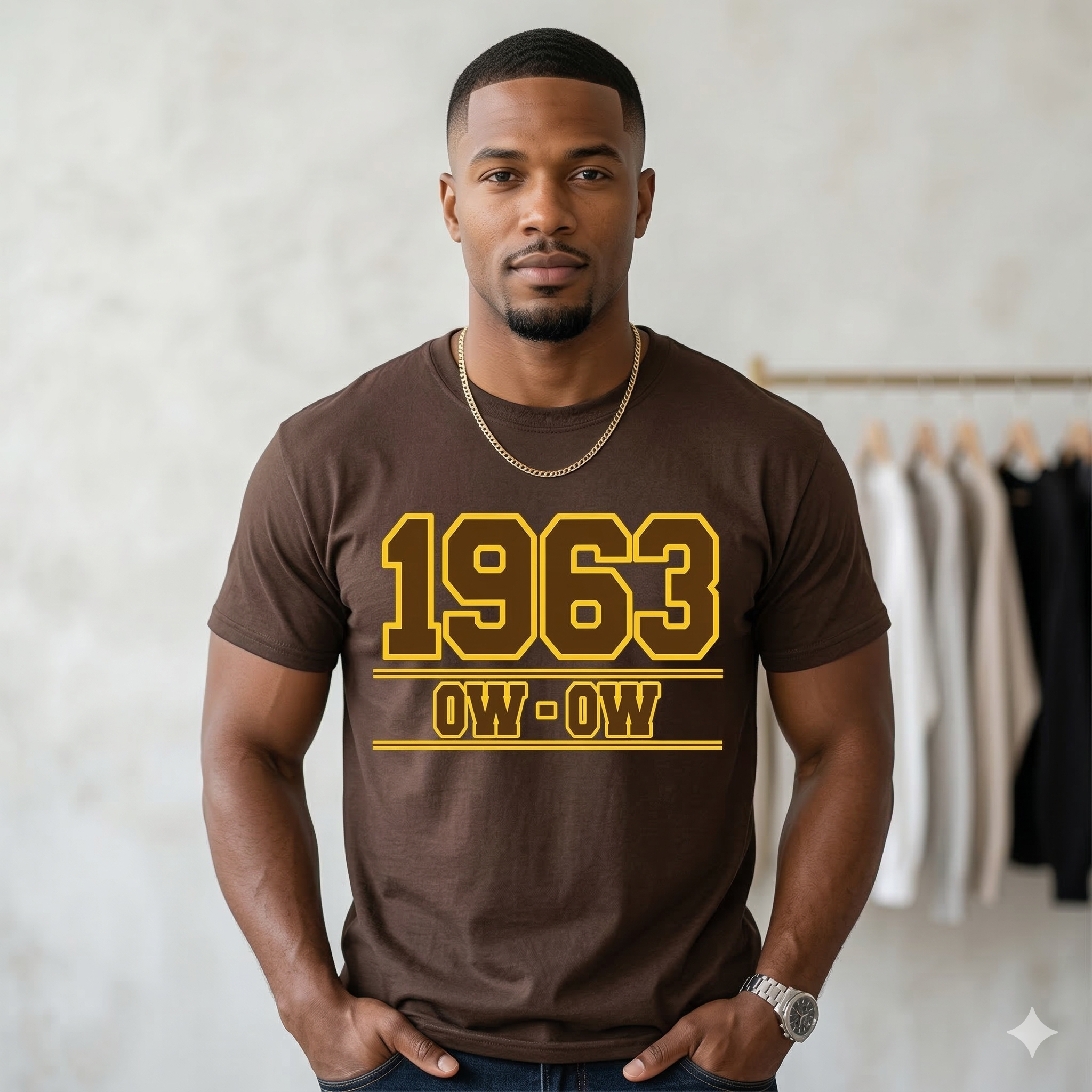 1963 "Ow-Ow" Signature Print Tee