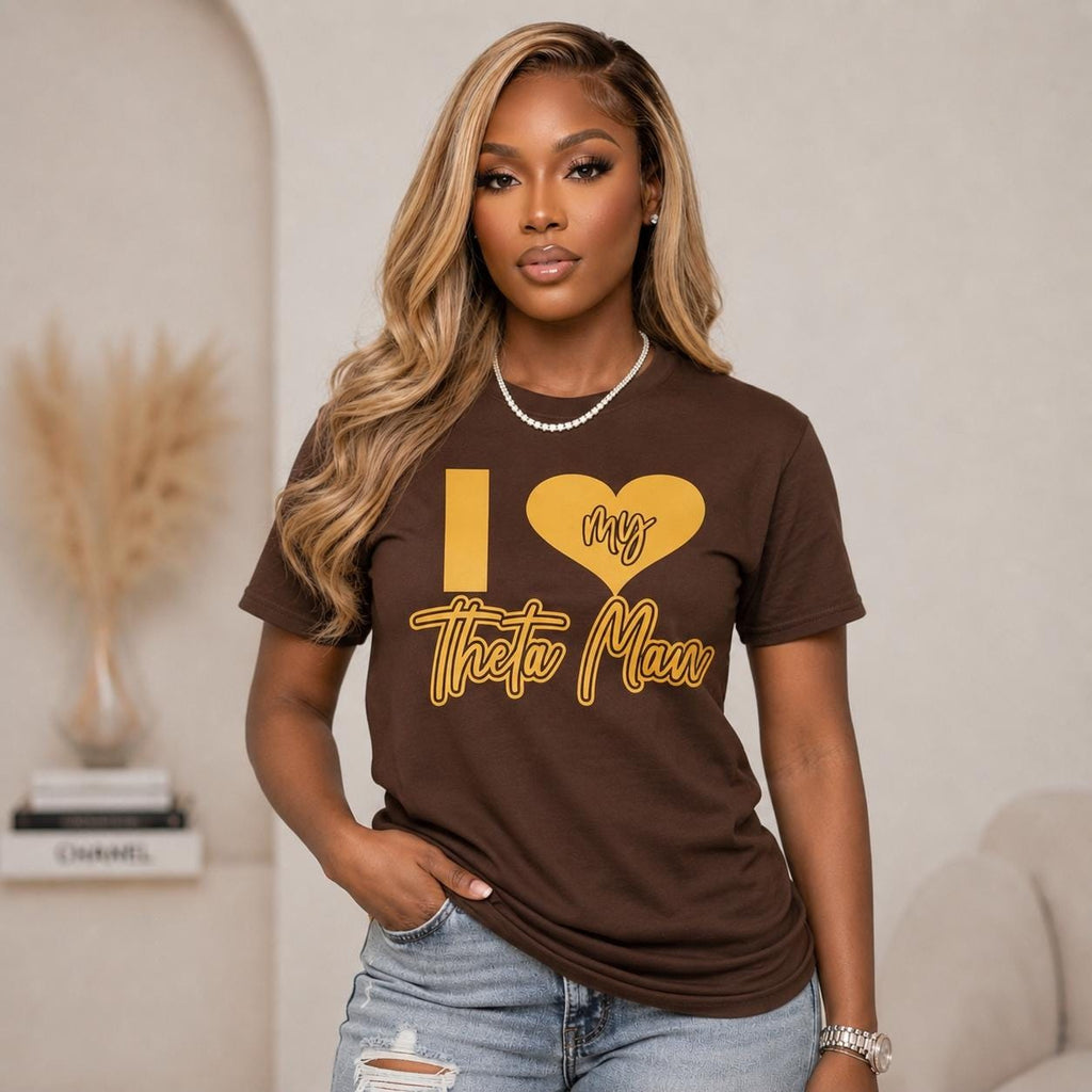 I Love My Theta Man Tee – Chocolate Edition Unisex T-Shirt