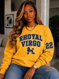 Rhoyal  Zodiac Graphic Sweatshirt – Horoscope Collection Apparel (gold)