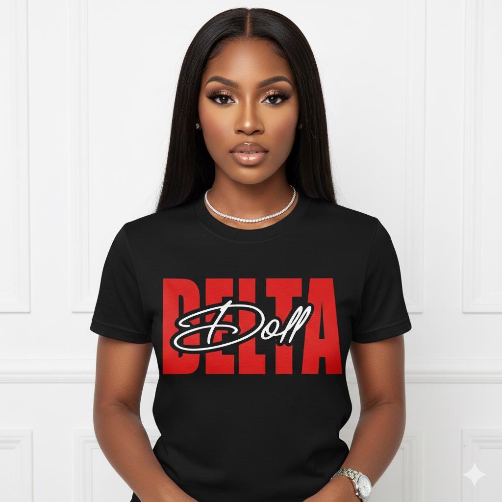 Delta Doll Signature Glitter-Print Tee
