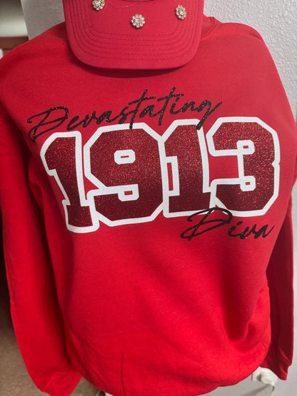 Glitter- Devastating 1913 Diva -SWEATSHIRT (Unisex)