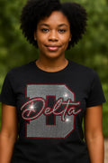The "Big Delta" Luxe Bling Tee