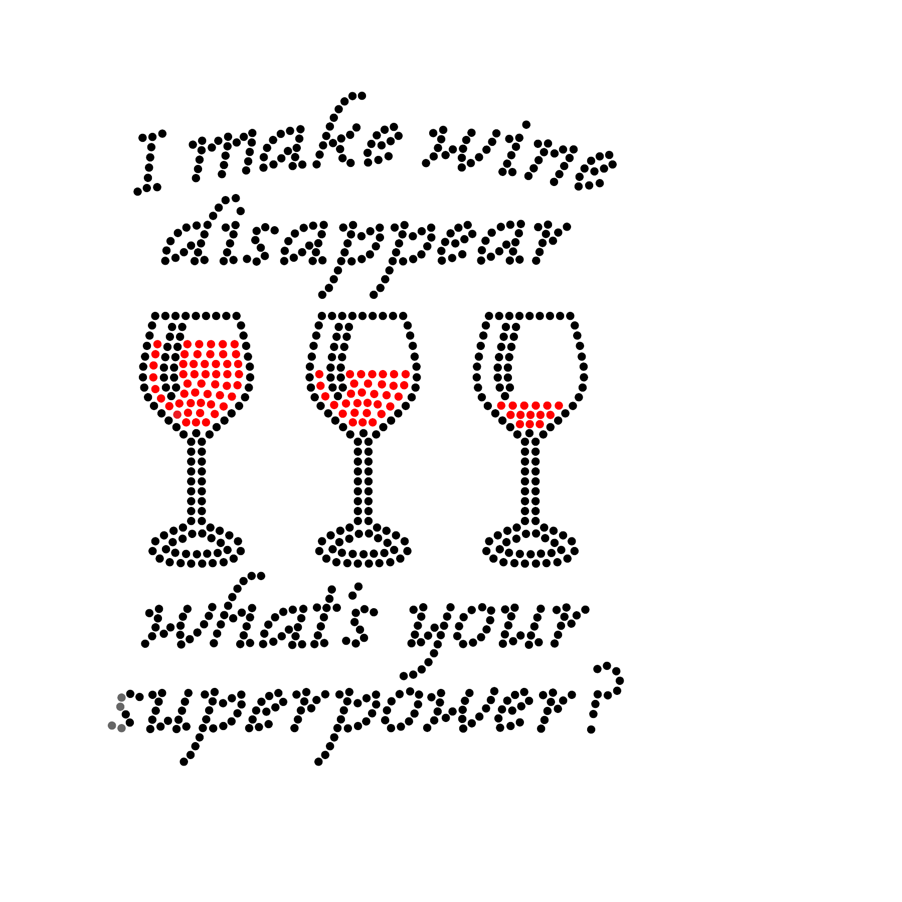 I make wine disappear