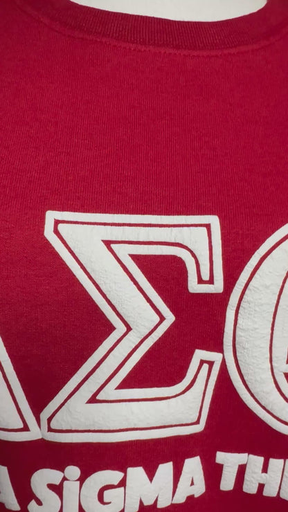 Delta Sigma Theta Puff Print Sweatshirt