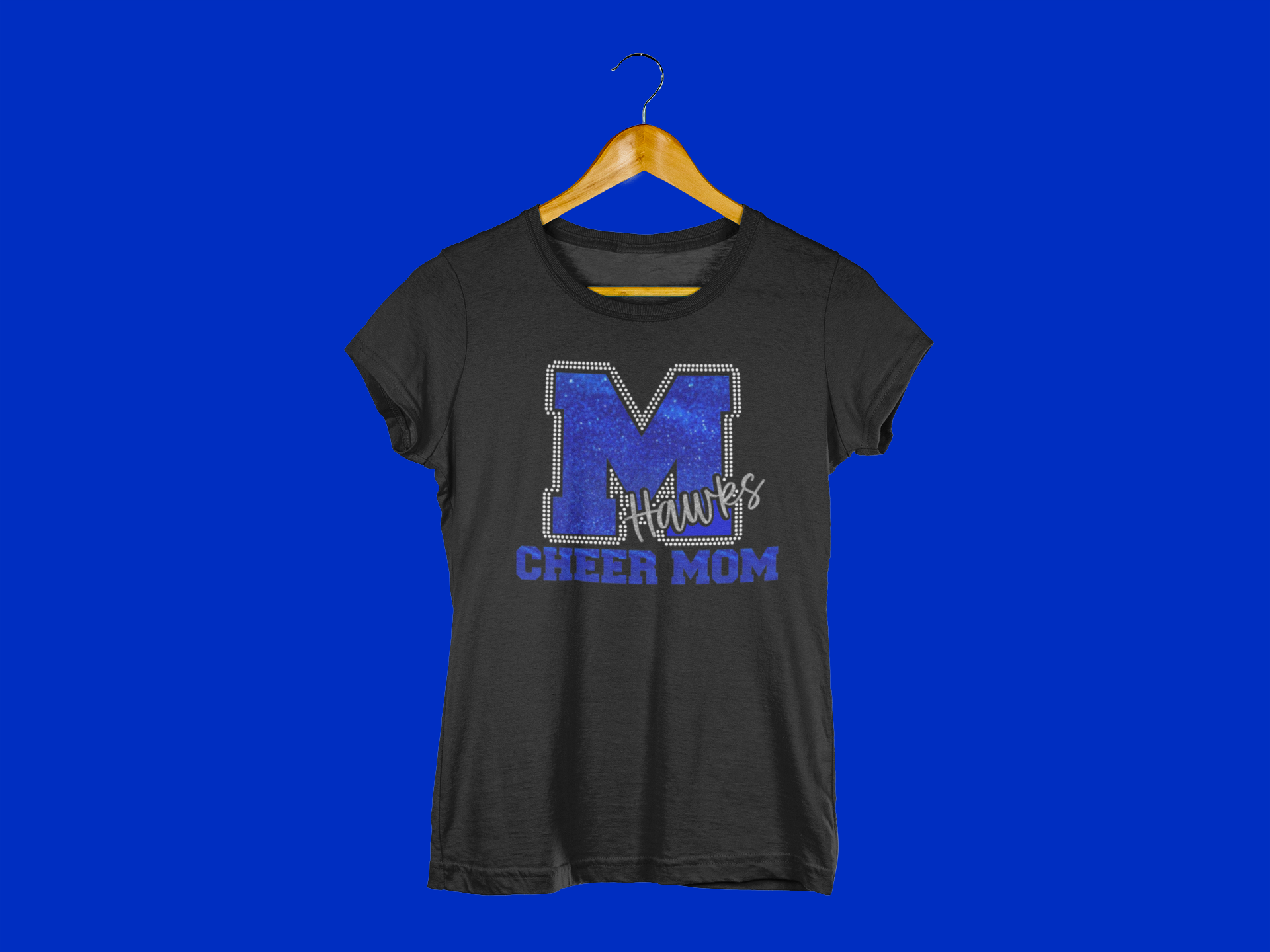 Mandarin Glitter and Bling Cheer Shirt YOUTH